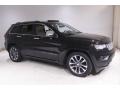 Diamond Black Crystal Pearl 2017 Jeep Grand Cherokee Overland 4x4