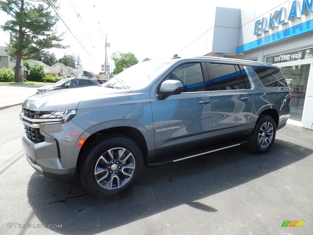 2022 Suburban LS 4WD - Satin Steel Metallic / Jet Black photo #1