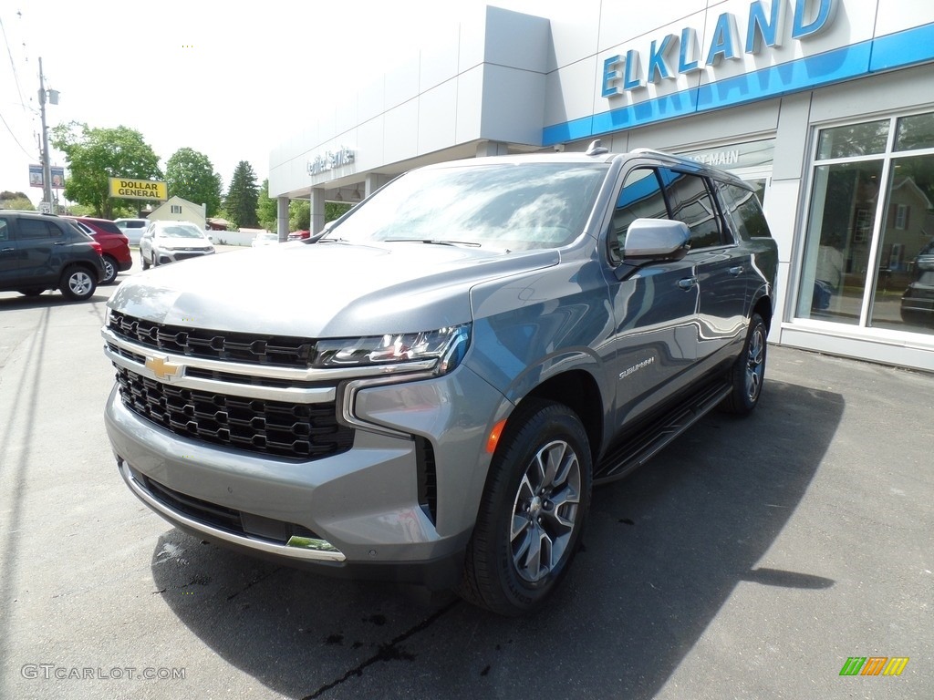 2022 Suburban LS 4WD - Satin Steel Metallic / Jet Black photo #2