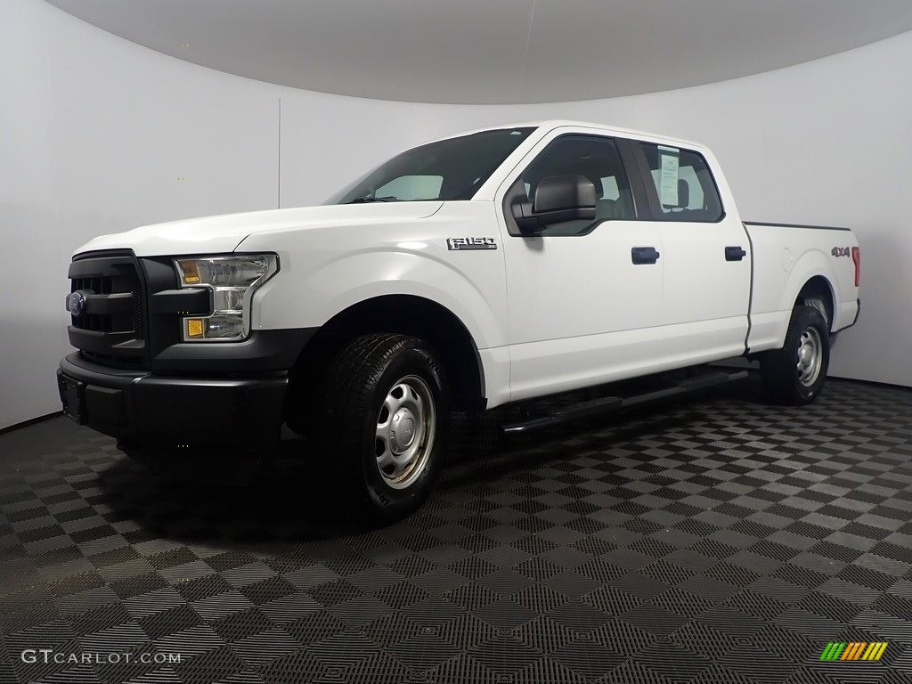 2016 F150 XL SuperCrew 4x4 - Oxford White / Medium Earth Gray photo #7