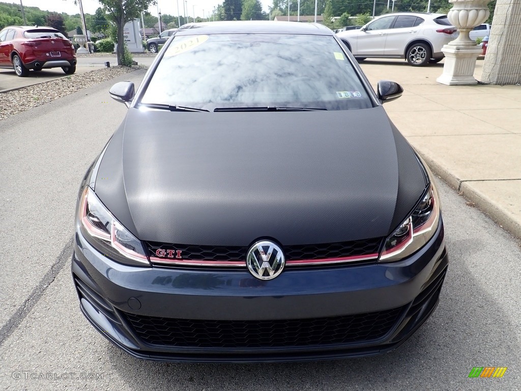 2021 Golf GTI SE - Cornflower Blue / Titan Black photo #7