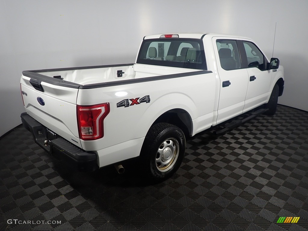 2016 F150 XL SuperCrew 4x4 - Oxford White / Medium Earth Gray photo #15