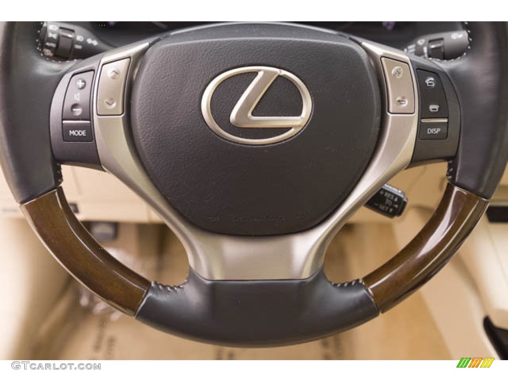 2015 Lexus ES 350 Sedan Parchment Steering Wheel Photo #144300414