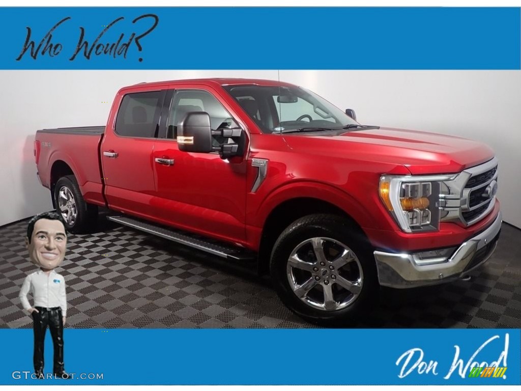 2021 F150 XLT SuperCrew 4x4 - Rapid Red / Medium Dark Slate photo #1