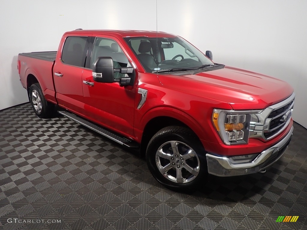 2021 F150 XLT SuperCrew 4x4 - Rapid Red / Medium Dark Slate photo #5