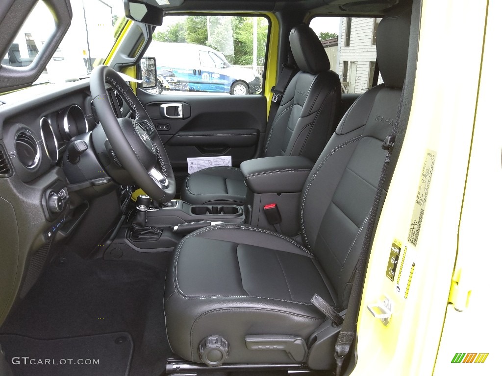 Black Interior 2022 Jeep Wrangler Unlimited Sahara 4XE Hybrid Photo #144302068