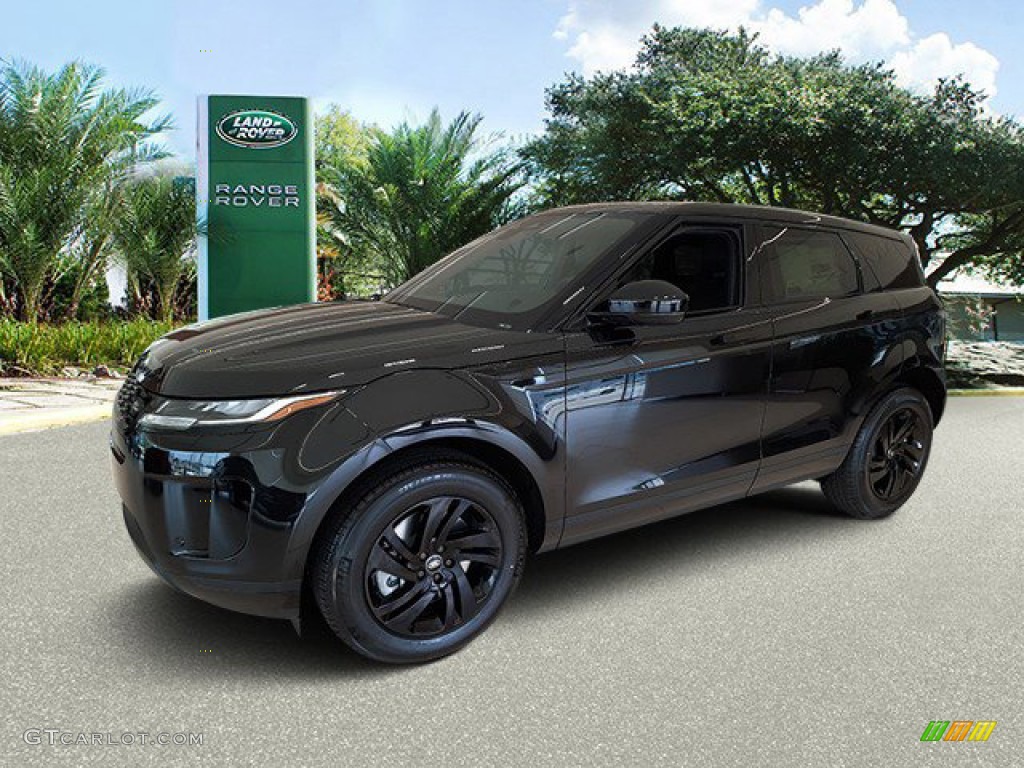 Santorini Black Metallic 2023 Land Rover Range Rover Evoque S Exterior Photo #144302314
