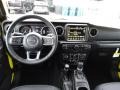 Black 2022 Jeep Wrangler Unlimited Sahara 4XE Hybrid Dashboard