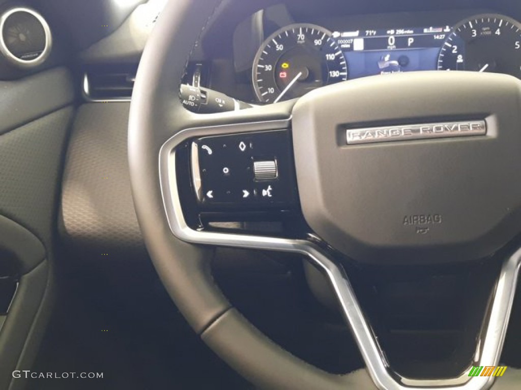 2023 Land Rover Range Rover Evoque S Ebony Steering Wheel Photo #144302611