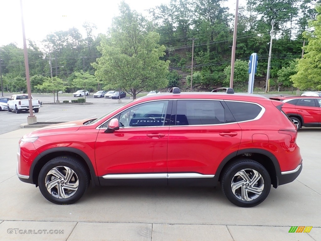 Calypso Red 2022 Hyundai Santa Fe SEL AWD Exterior Photo #144305757