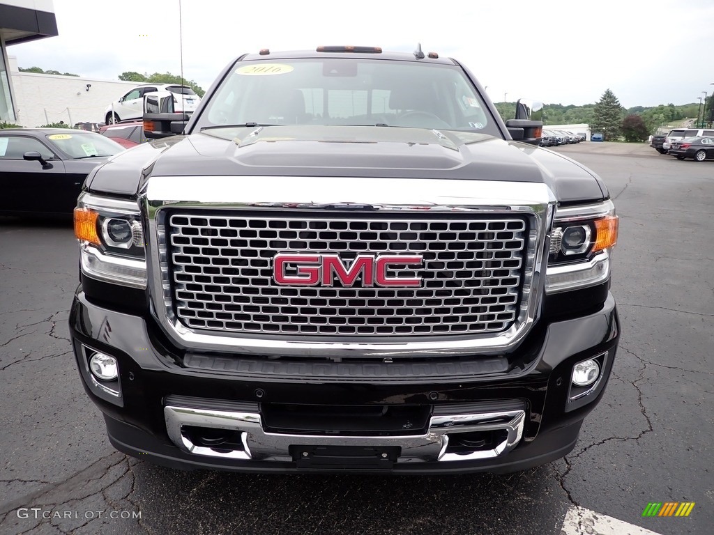 2016 Sierra 3500HD Denali Crew Cab 4x4 - Onyx Black / Jet Black photo #11