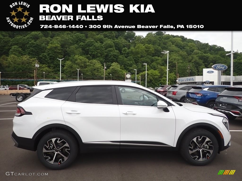 2023 Sportage EX AWD - Snow White Pearl / Black photo #1