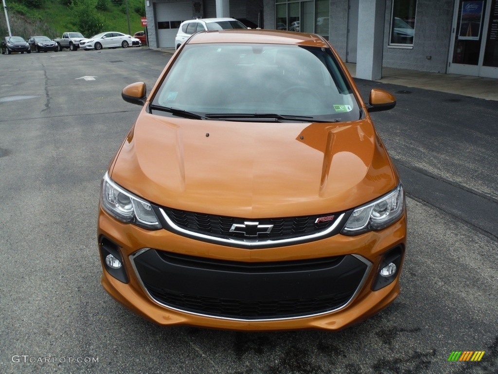 2019 Sonic LT Hatchback - Orange Burst Metallic / Jet Black photo #3