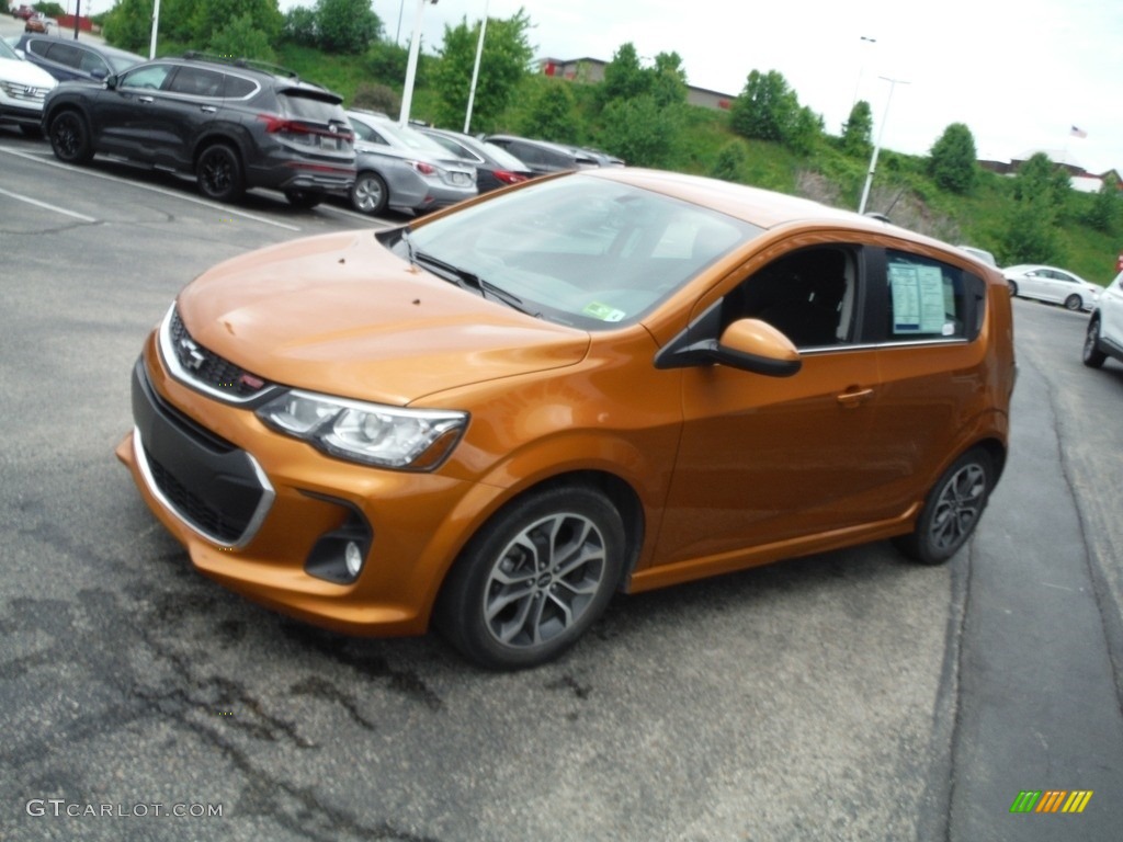 Orange Burst Metallic 2019 Chevrolet Sonic LT Hatchback Exterior Photo #144307515