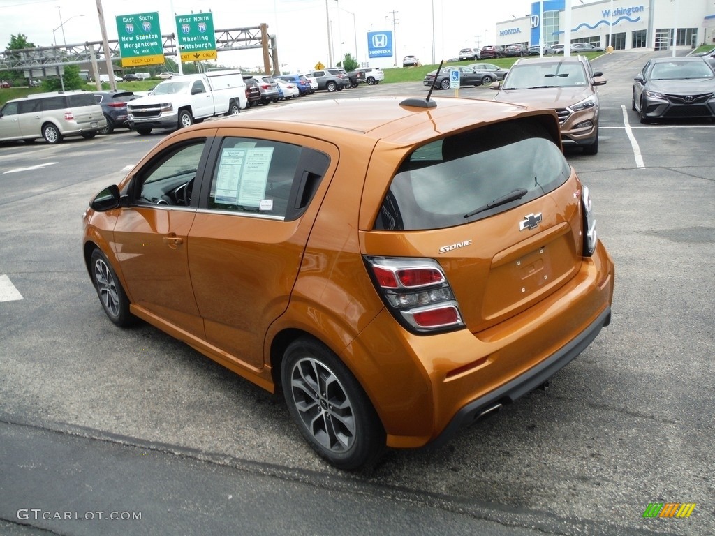 2019 Sonic LT Hatchback - Orange Burst Metallic / Jet Black photo #7