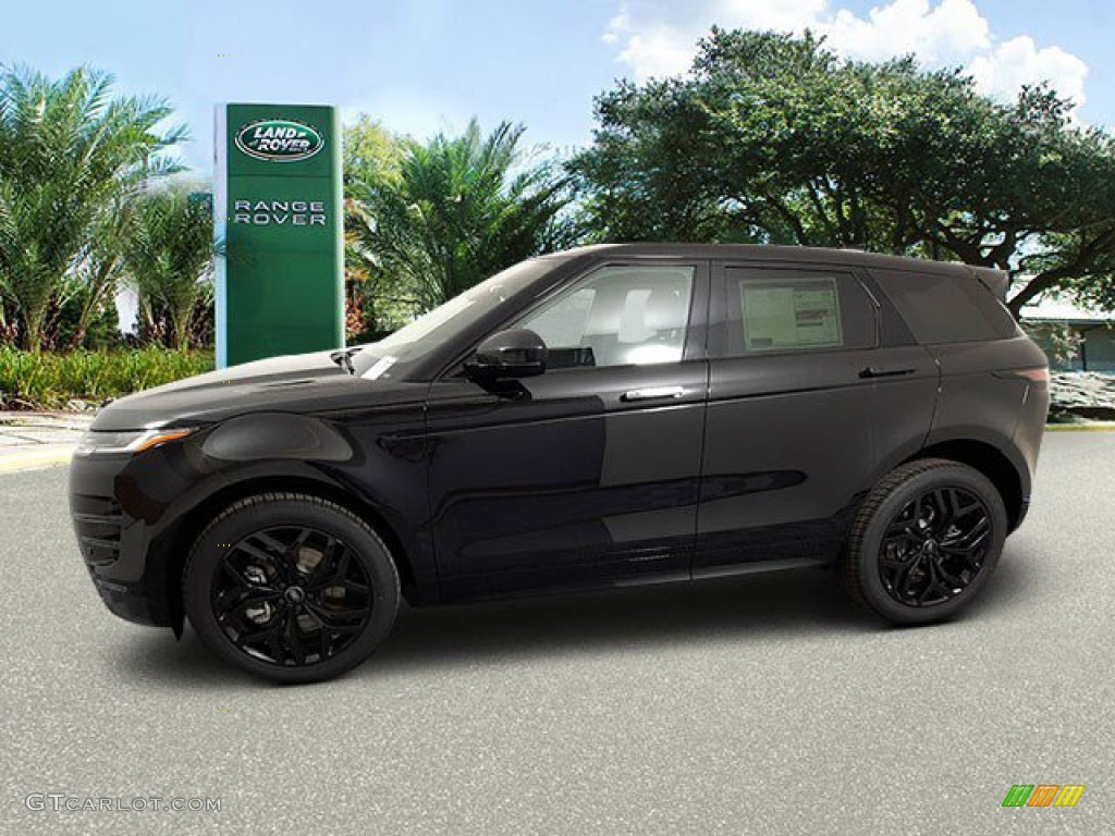 Santorini Black Metallic 2023 Land Rover Range Rover Evoque S R-Dynamic Exterior Photo #144308022