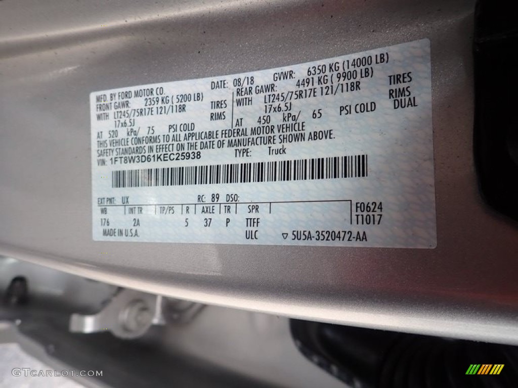 2019 F350 Super Duty XLT Crew Cab 4x4 - Ingot Silver / Camel photo #27