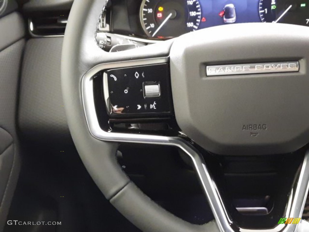 2023 Land Rover Range Rover Evoque S R-Dynamic Ebony Steering Wheel Photo #144308283