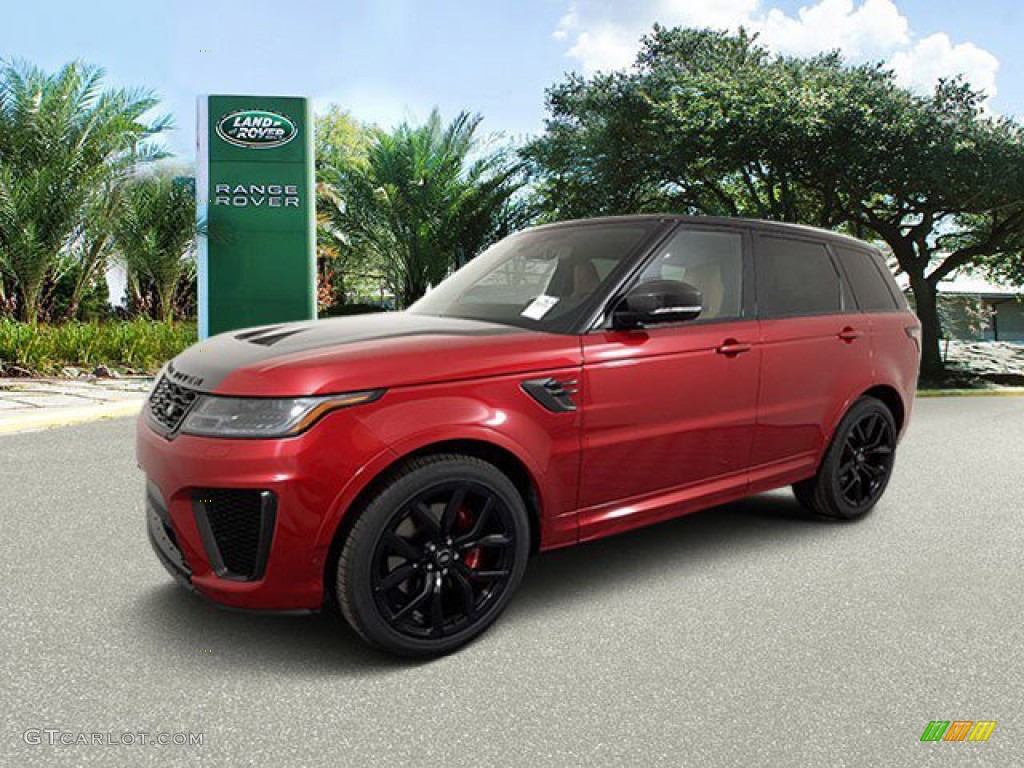 Firenze Red Metallic 2022 Land Rover Range Rover Sport SVR Carbon Edition Exterior Photo #144308931