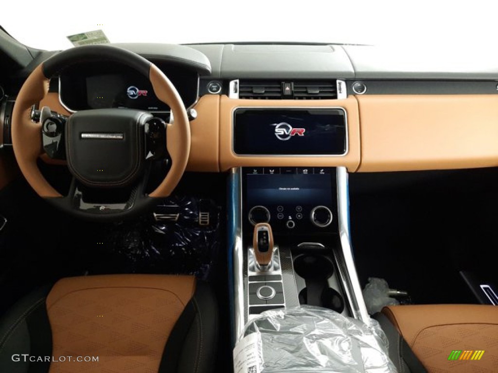 2022 Land Rover Range Rover Sport SVR Carbon Edition Vintage Tan/Ebony Dashboard Photo #144308988