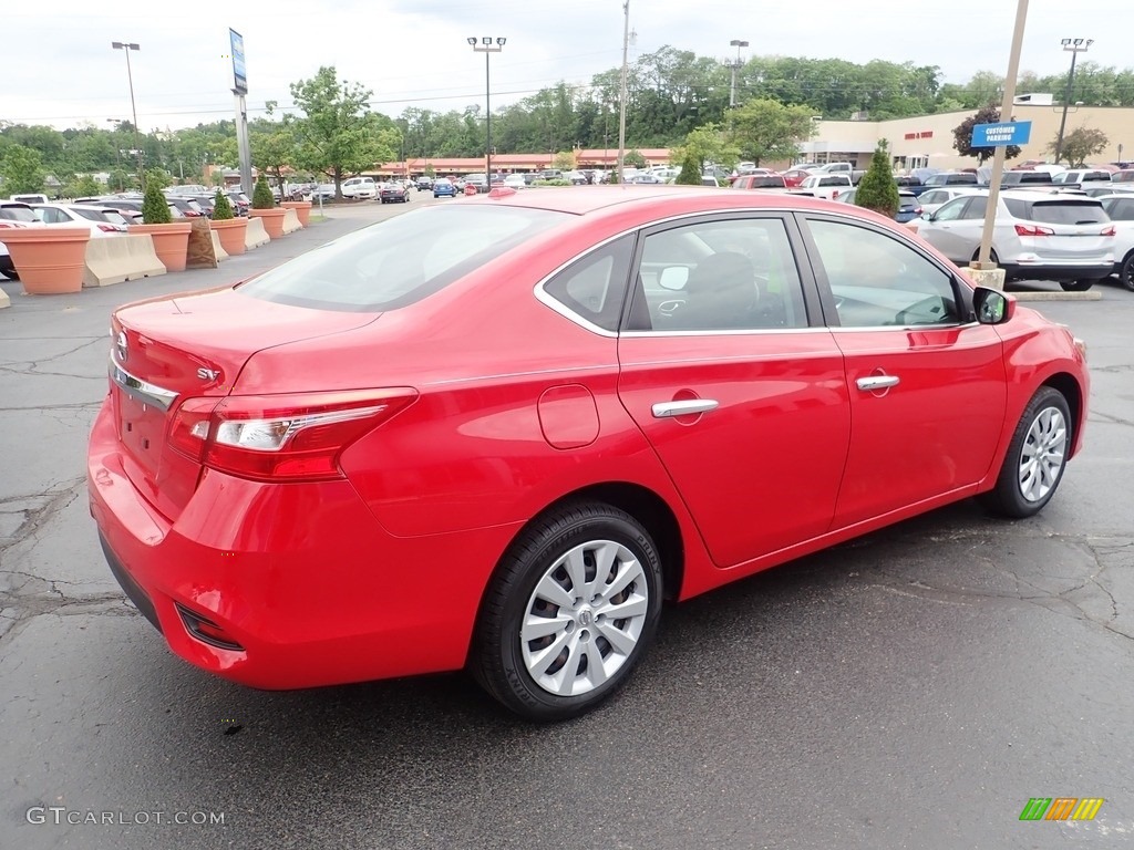 2017 Sentra SV - Red Alert / Charcoal photo #9
