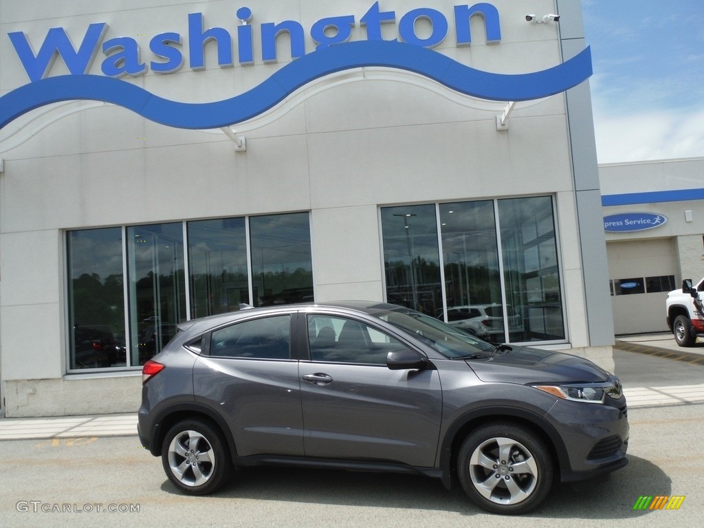 2019 HR-V LX AWD - Modern Steel Metallic / Black photo #2
