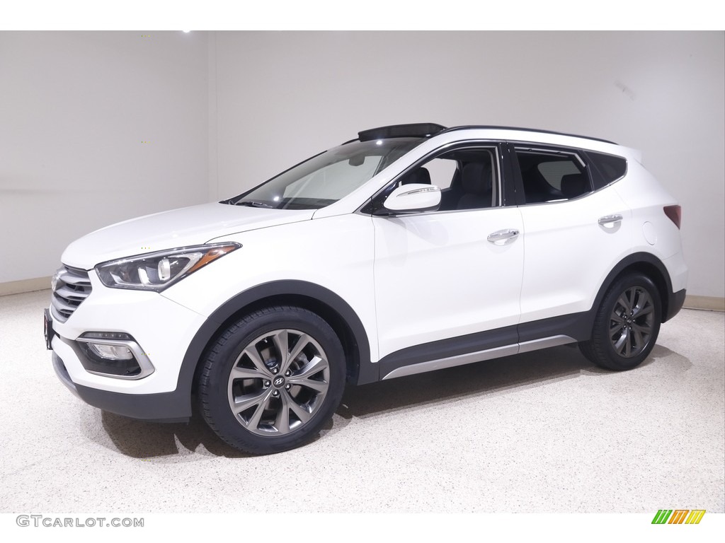 Pearl White 2017 Hyundai Santa Fe Sport 2.0T Ulitimate AWD Exterior Photo #144312849