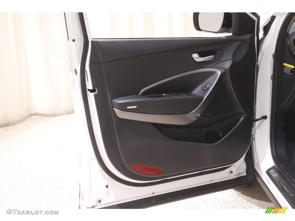 2017 Hyundai Santa Fe Sport 2.0T Ulitimate AWD Black Door Panel Photo #144312858