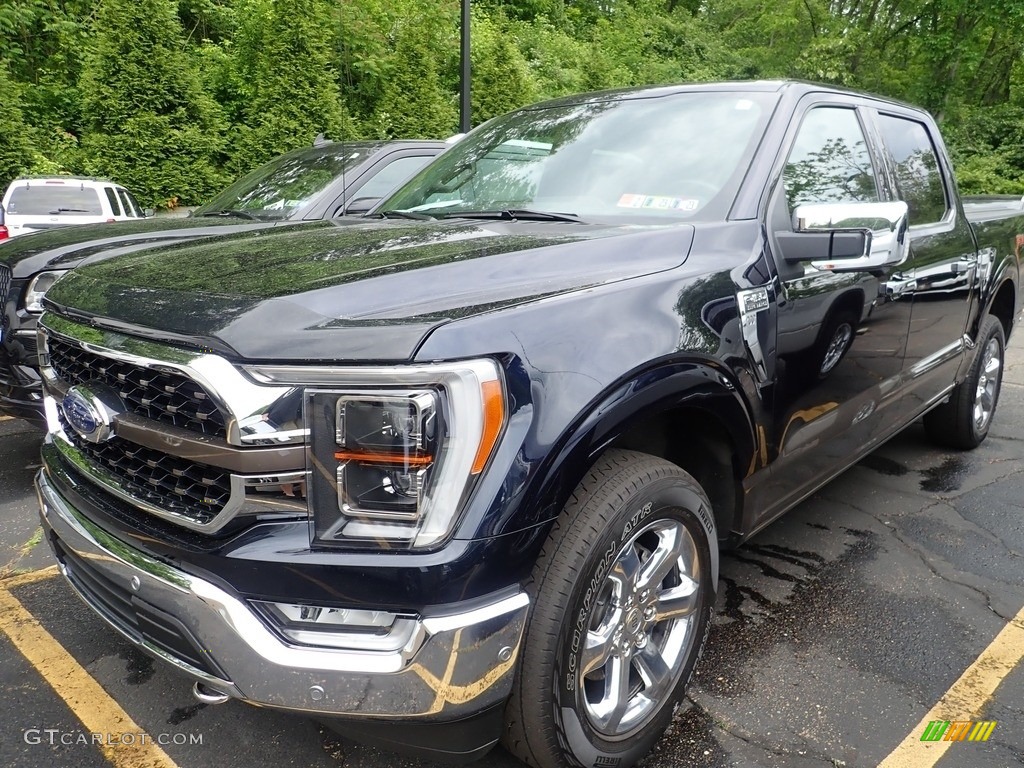 2021 F150 King Ranch SuperCrew 4x4 - Antimatter Blue / King Ranch Java photo #1