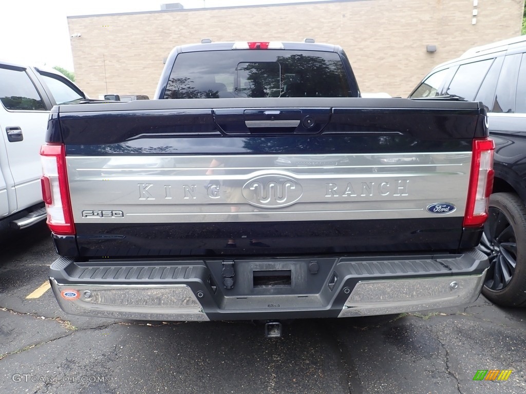 2021 F150 King Ranch SuperCrew 4x4 - Antimatter Blue / King Ranch Java photo #3