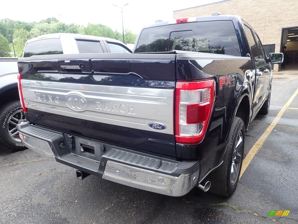 2021 F150 King Ranch SuperCrew 4x4 - Antimatter Blue / King Ranch Java photo #4