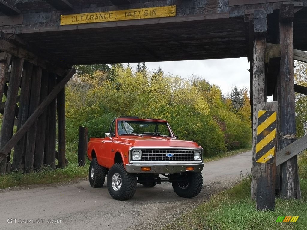 1971 Blazer K5 4x4 - Orange / Black photo #9