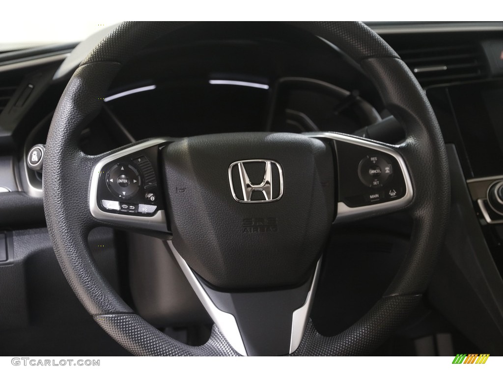 2017 Honda Civic EX-T Sedan Gray Steering Wheel Photo #144314849