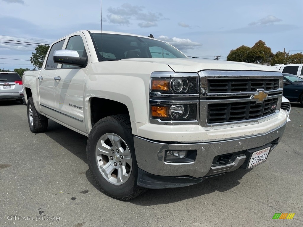 2014 Silverado 1500 LTZ Z71 Crew Cab 4x4 - White Diamond Tricoat / Cocoa/Dune photo #1