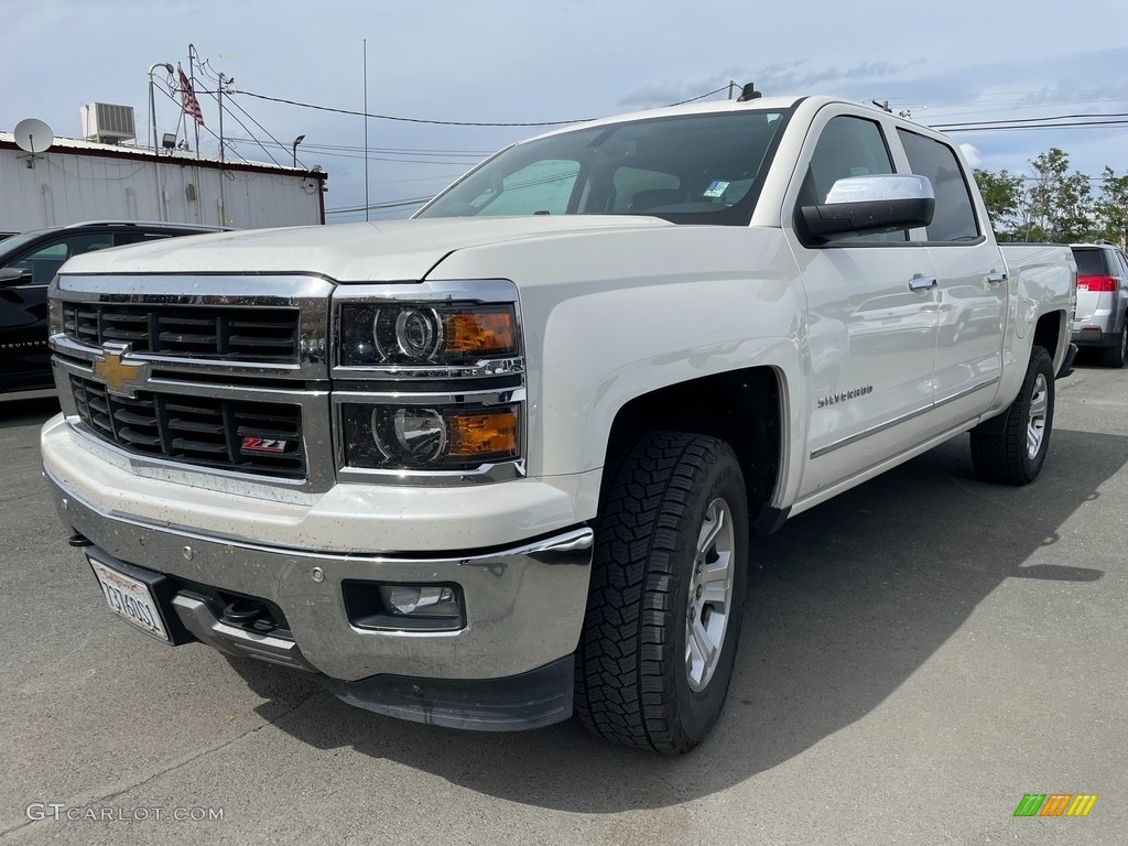 2014 Silverado 1500 LTZ Z71 Crew Cab 4x4 - White Diamond Tricoat / Cocoa/Dune photo #3