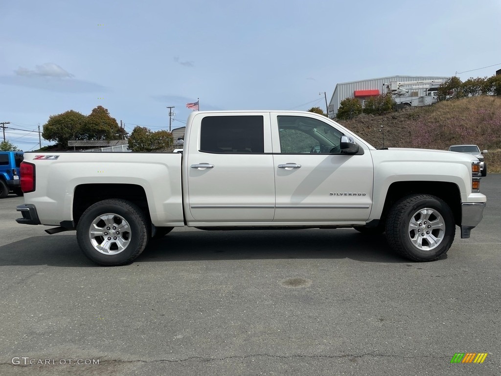 2014 Silverado 1500 LTZ Z71 Crew Cab 4x4 - White Diamond Tricoat / Cocoa/Dune photo #4