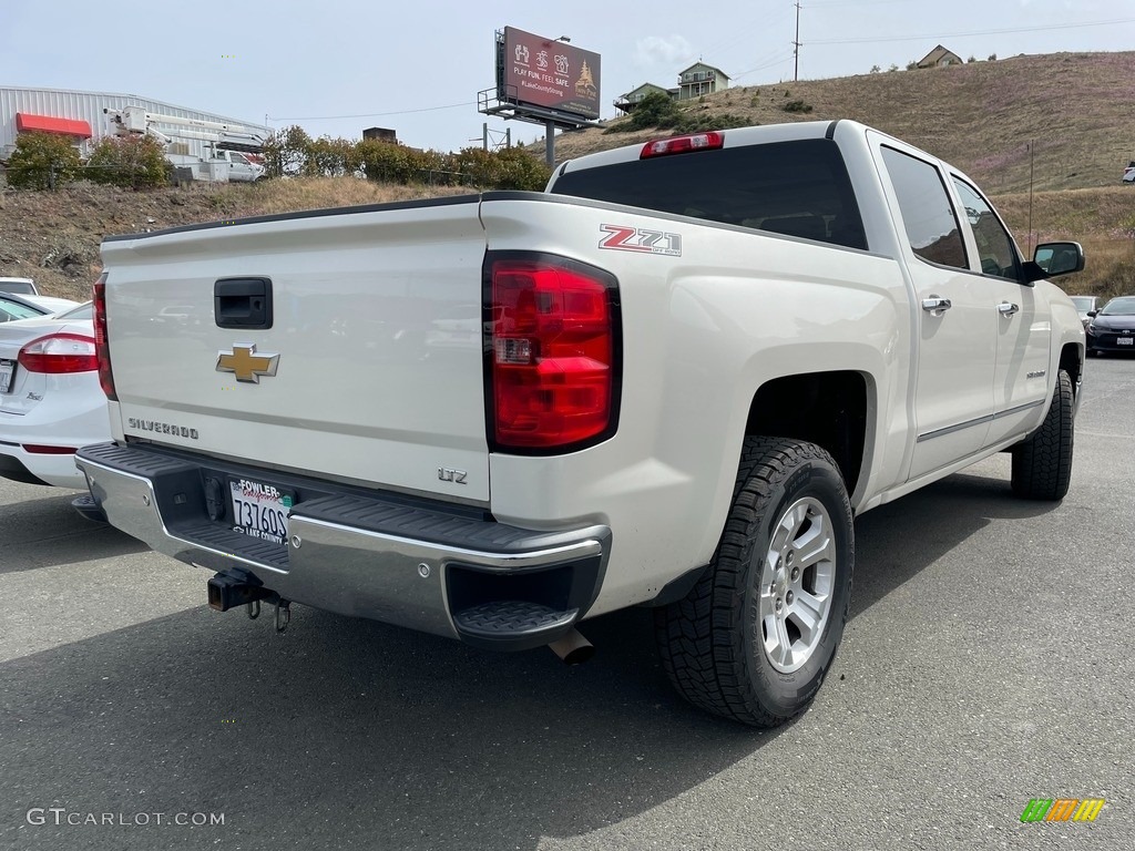 2014 Silverado 1500 LTZ Z71 Crew Cab 4x4 - White Diamond Tricoat / Cocoa/Dune photo #5