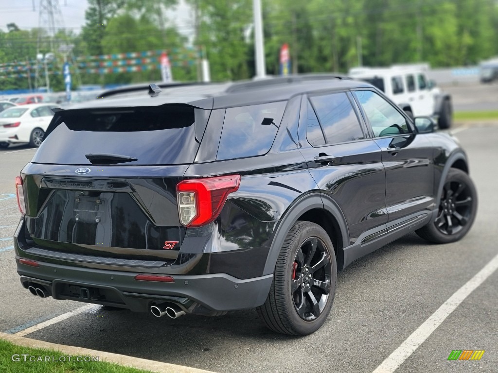 2020 Explorer ST 4WD - Agate Black Metallic / Ebony photo #7