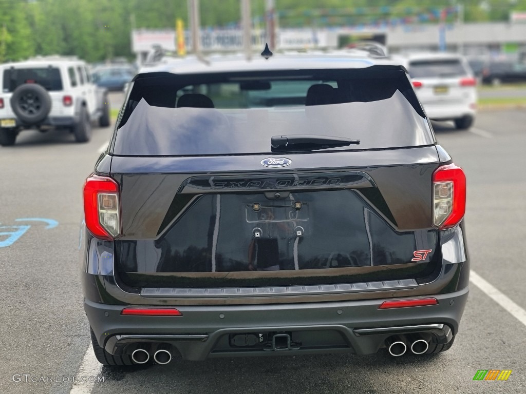 2020 Explorer ST 4WD - Agate Black Metallic / Ebony photo #8