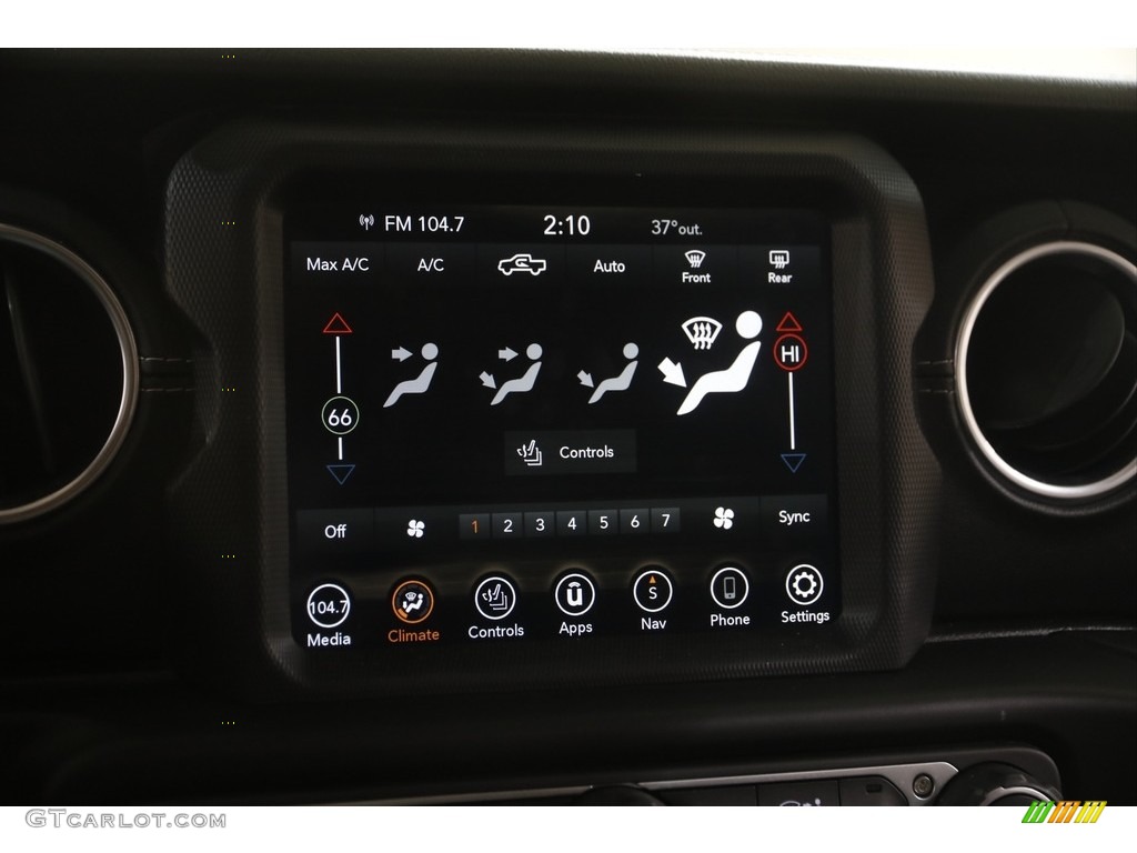 2020 Gladiator Overland 4x4 - Hydro Blue Pearl / Black photo #10