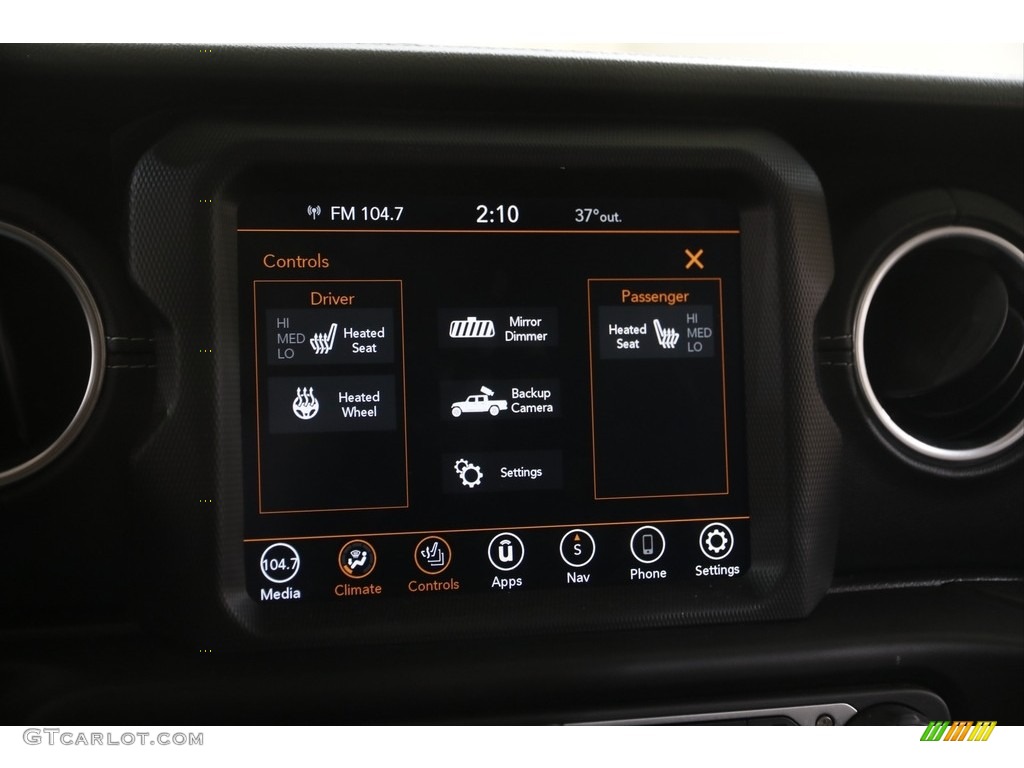 2020 Gladiator Overland 4x4 - Hydro Blue Pearl / Black photo #11