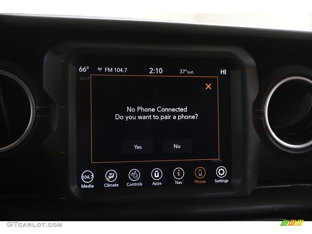 2020 Gladiator Overland 4x4 - Hydro Blue Pearl / Black photo #13