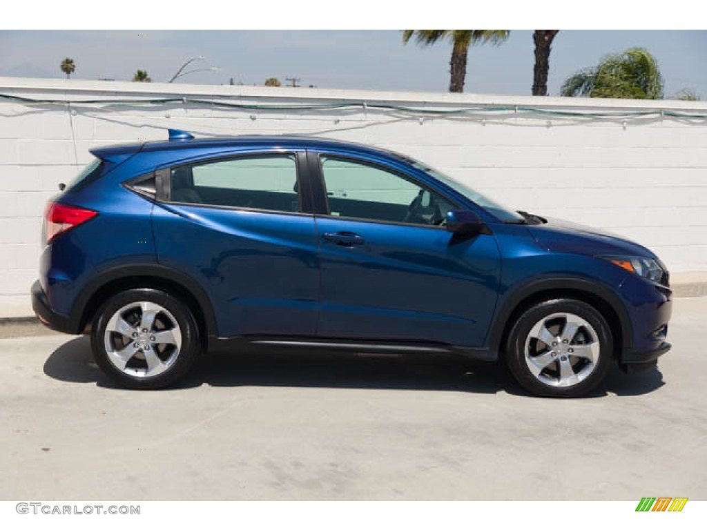 2017 HR-V LX - Deep Ocean Pearl / Gray photo #14