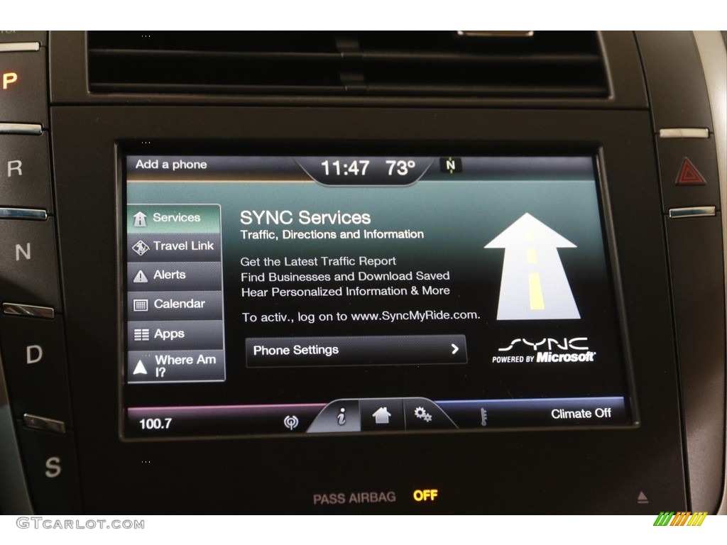 2016 Lincoln MKZ 3.7 AWD Controls Photo #144317754