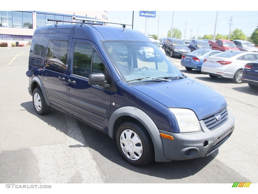 2010 Transit Connect XL Cargo Van - Dark Blue / Dark Gray photo #3