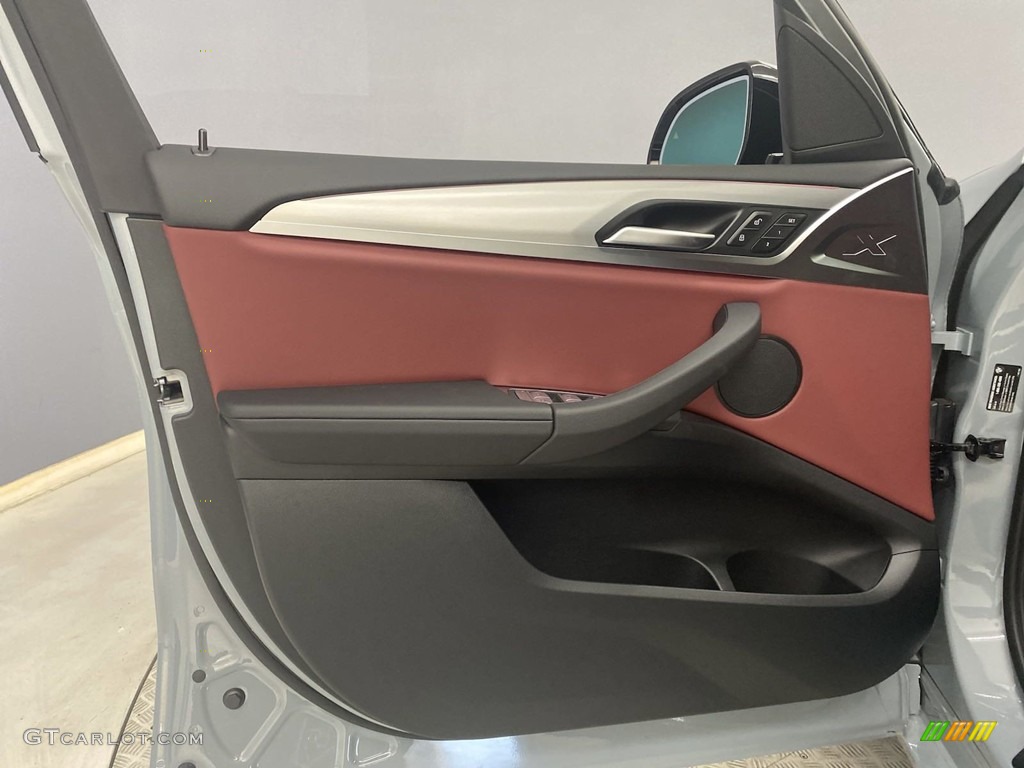 2022 BMW X3 sDrive30i Tacora Red Door Panel Photo #144319678