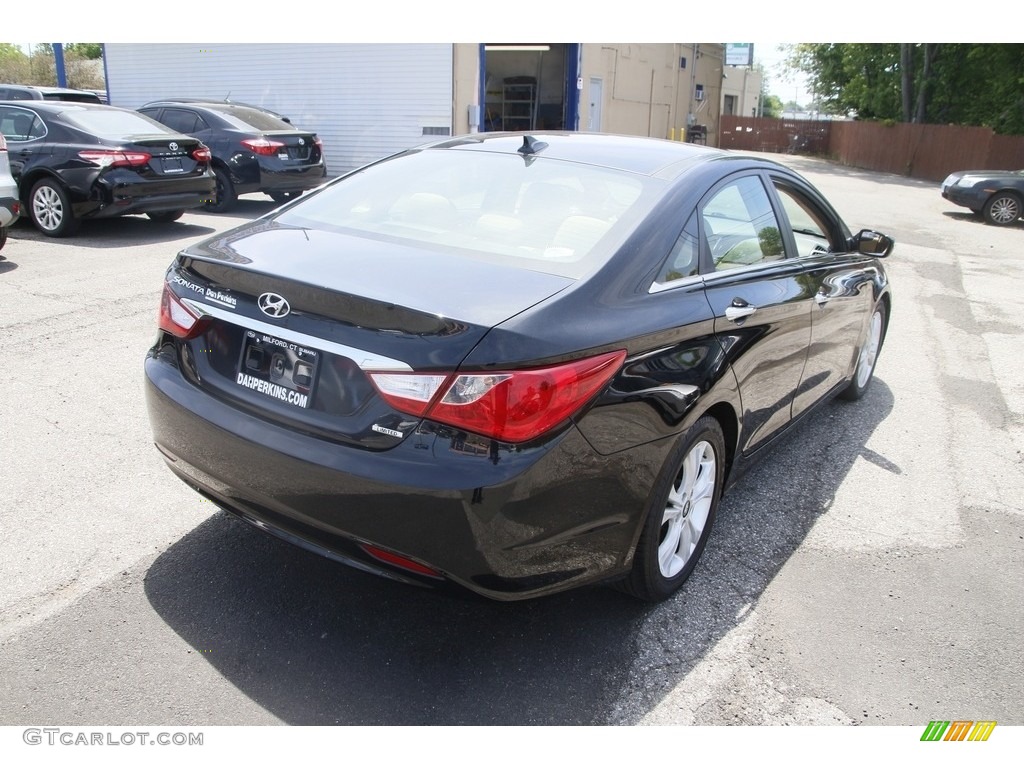 2012 Sonata Limited - Midnight Black / Camel photo #5