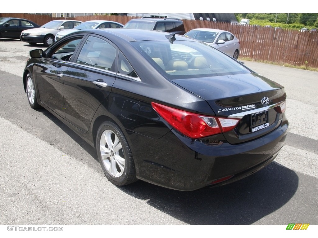 2012 Sonata Limited - Midnight Black / Camel photo #7