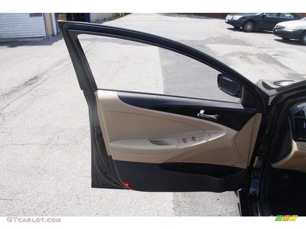 2012 Sonata Limited - Midnight Black / Camel photo #9