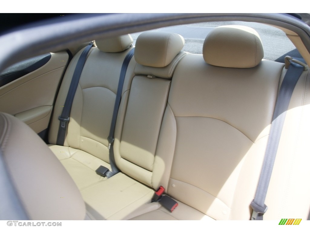 2012 Sonata Limited - Midnight Black / Camel photo #13